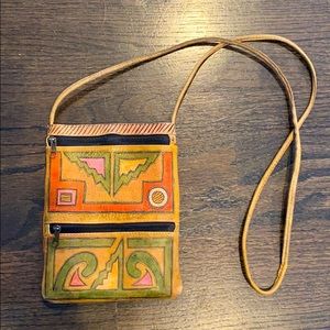 Emily Ann hand painted crossbody purse